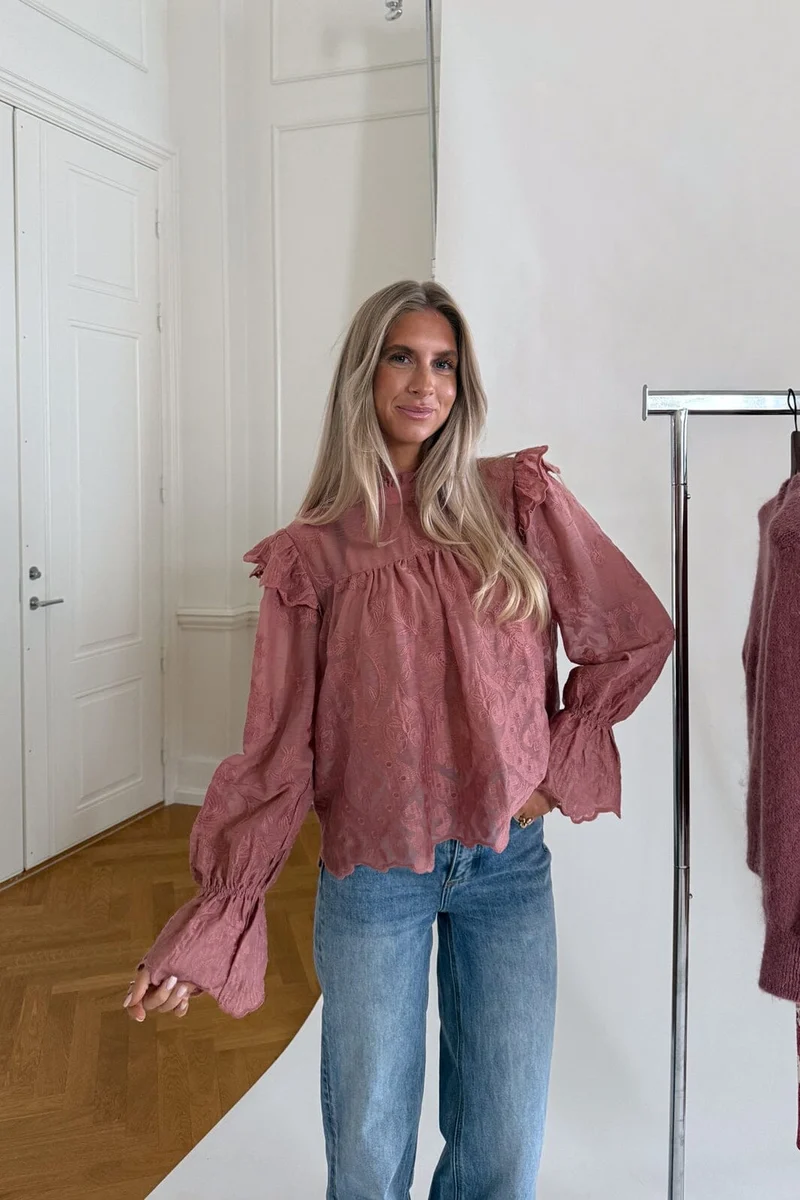 Byic - Ellinoric Lace Shirt 2550 - Vintage Dusty Rose