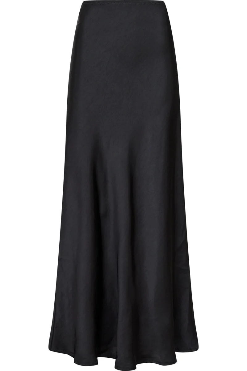 Neo Noir - Vicky Heavy Sateen Skirt - Black