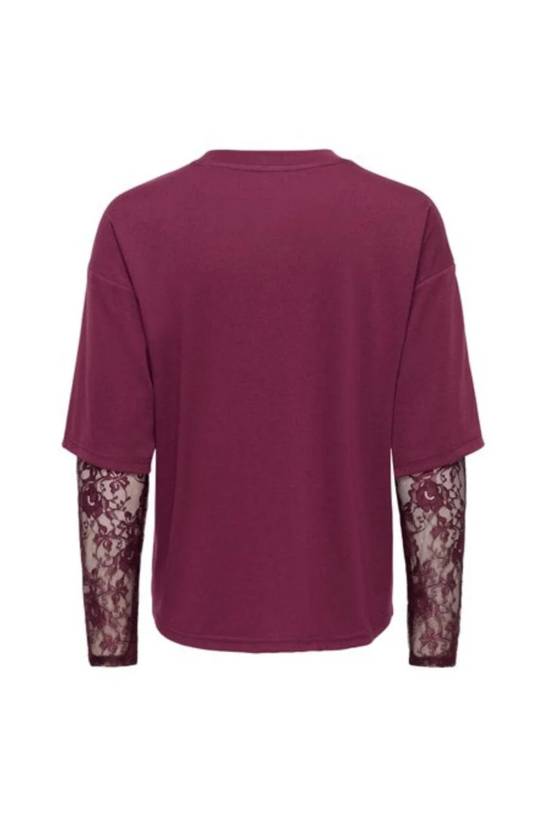 Only - Onltahlia L/S Lace Top - 5094140 Fig Dtm Lace