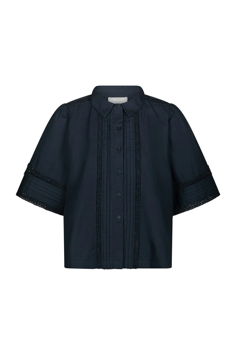 Neo Noir - Lotte C Poplin Shirt 169838 - 141 - Navy
