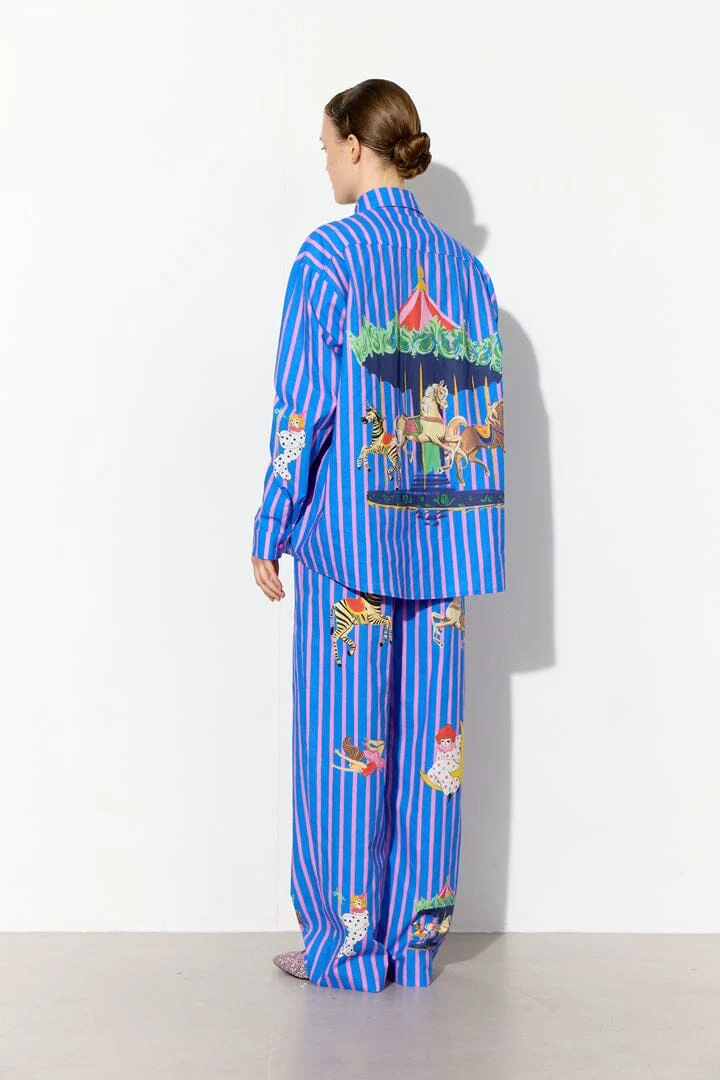 Hunkøn - Cosmia Trousers 26531 - Blue Showstopper Art Print