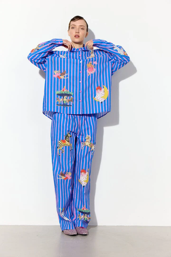 Hunkøn - Cosmia Shirt 26530 - Blue Showstopper Art Print