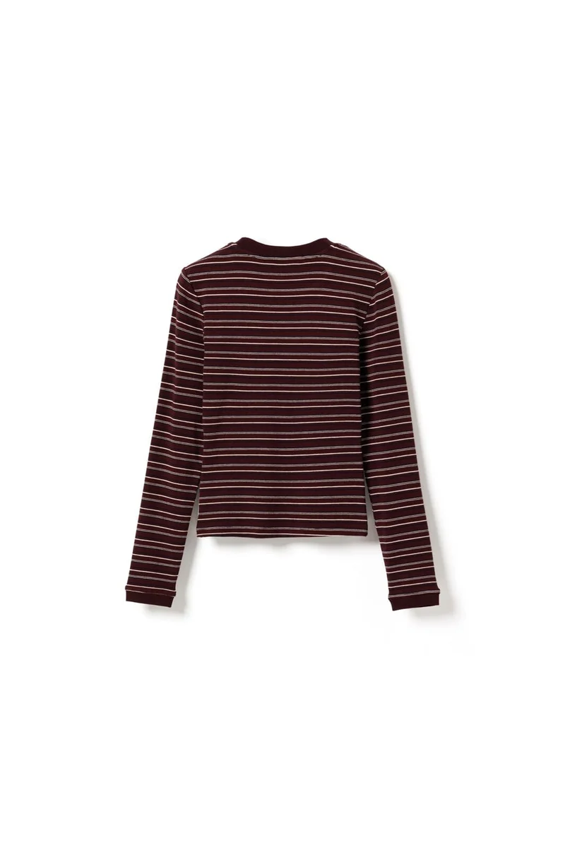Noella - N-Mykel Ls Top 16540002 - 1511 - Dizzy Burgundy Stripe