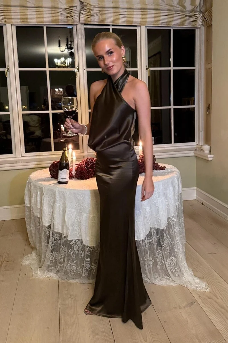 BYIC - Evelynic Maxi Dress A2577 - Dark Brown