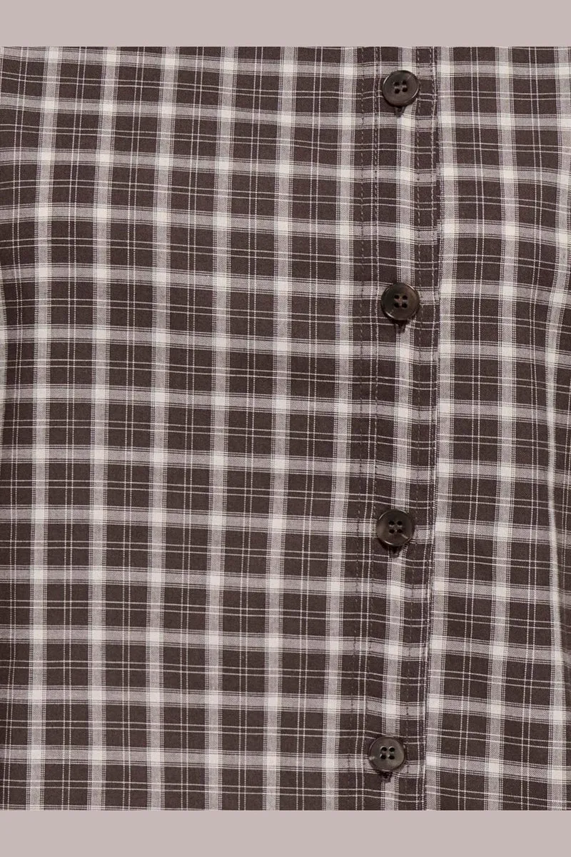 Only - Onlfreya Check High Neck Shirt - 5232775 Malt Ball
