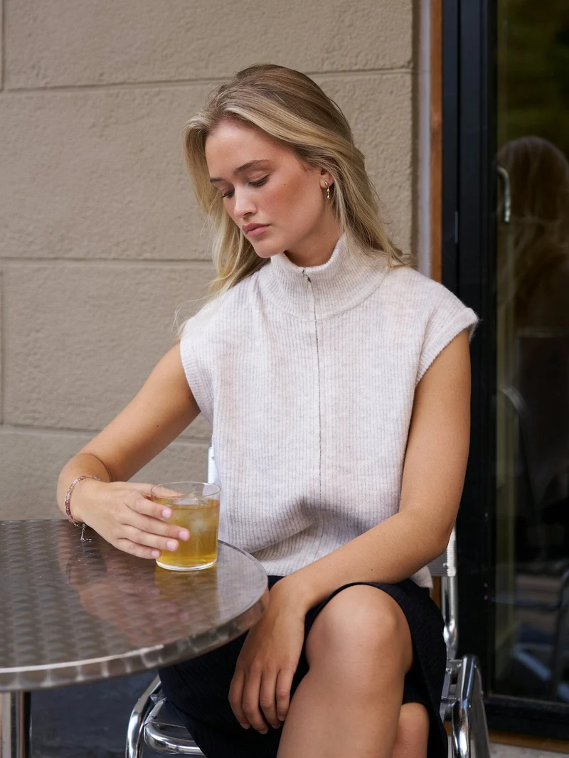 Neo Noir - Shanelle Knit Vest 168221 - 124 - Ivory