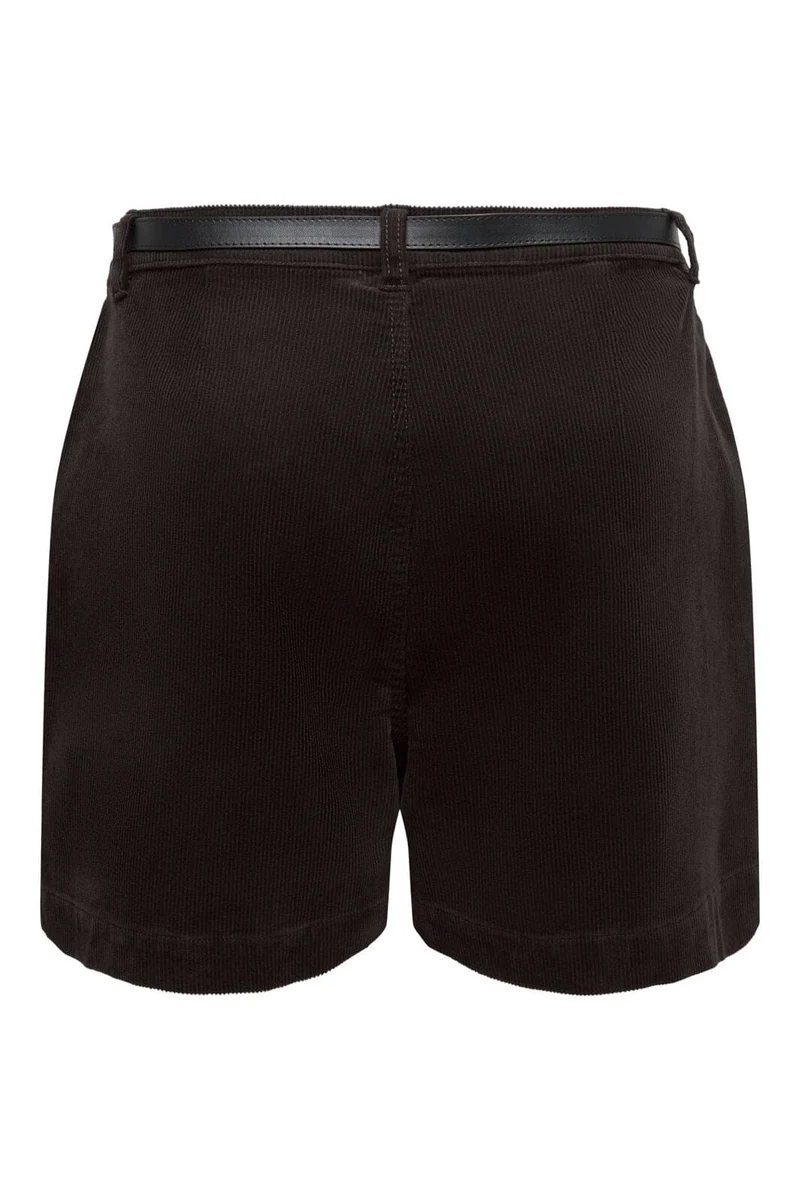 Only - Onlzeva Belt Cord Shorts Cc - 5101092 Chocolate Torte
