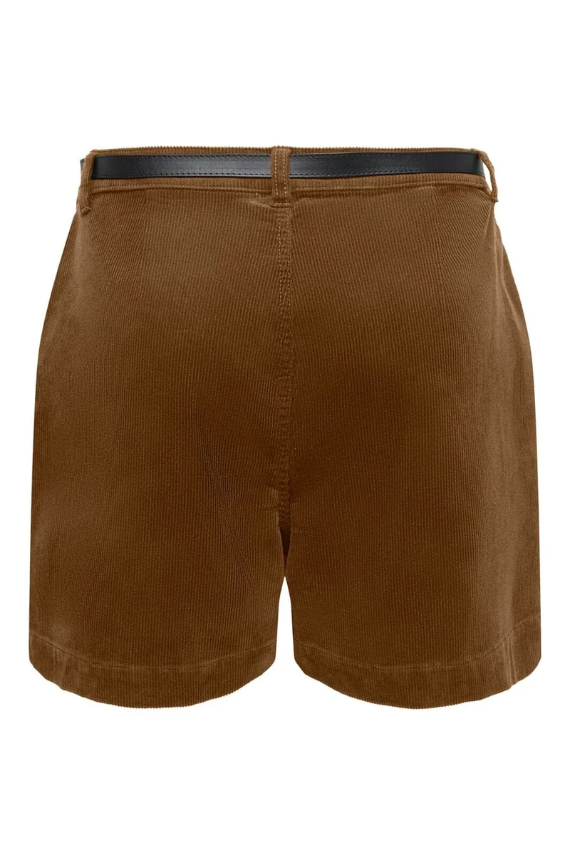 Only - Onlzeva Belt Cord Shorts Cc - 5101093 Bison