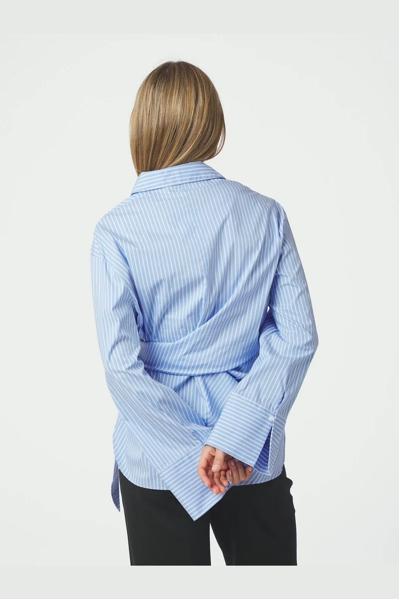 Neo Noir - Helisa Stripe Shirt 169821 - 145 - Light Blue