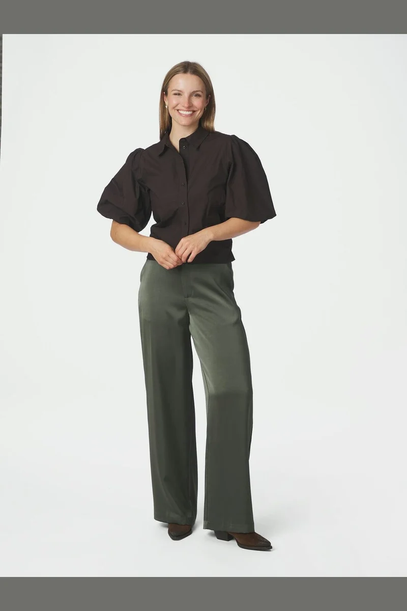 Neo Noir - Ismara Solid Shirt 169795 - 676 - Dark Brown
