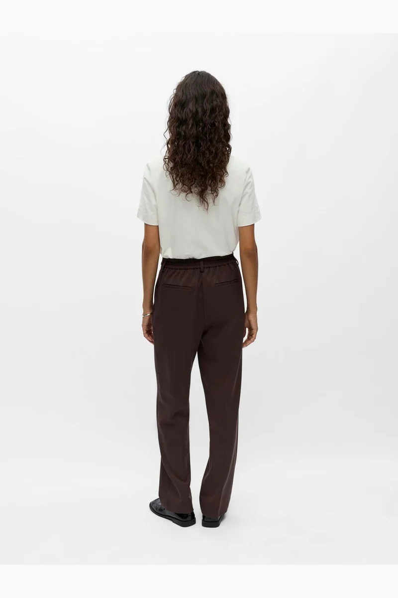 Object - Objlisa Straight Pant - 4955012 Seal Brown