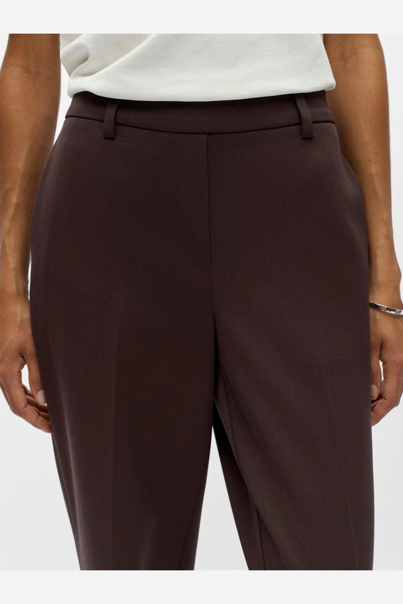 Object - Objlisa Straight Pant - 4955012 Seal Brown
