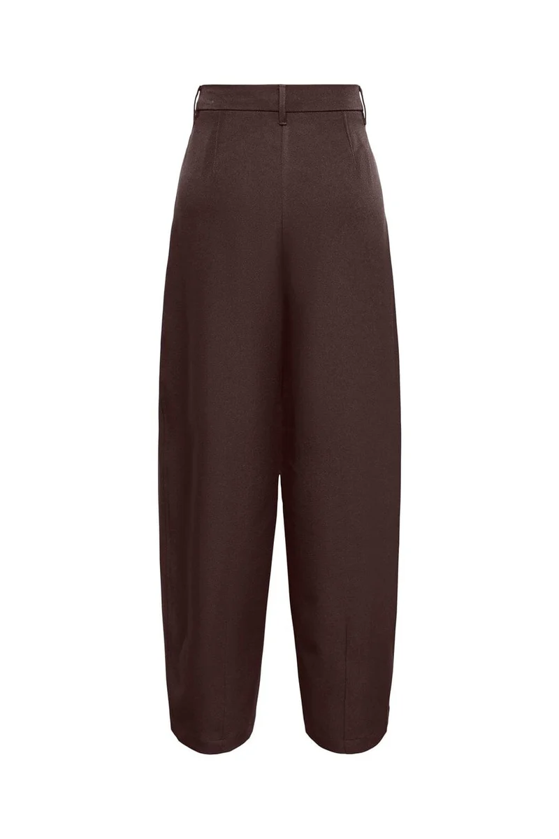 Only - Onlkirsy Pleat Barrel Pant Tlr - 5183755 Coffee Bean