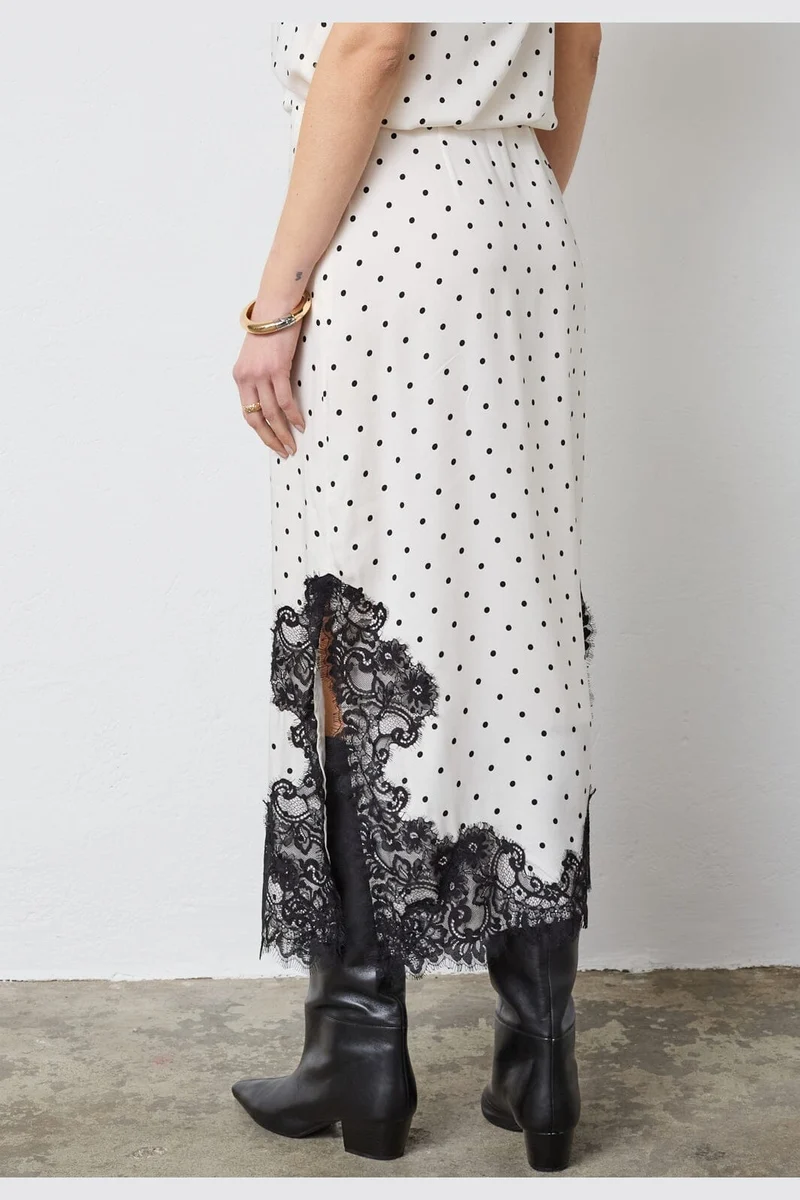 Co´Couture - Amelicc Dot Lace Skirt 44039 - 11 - Off White