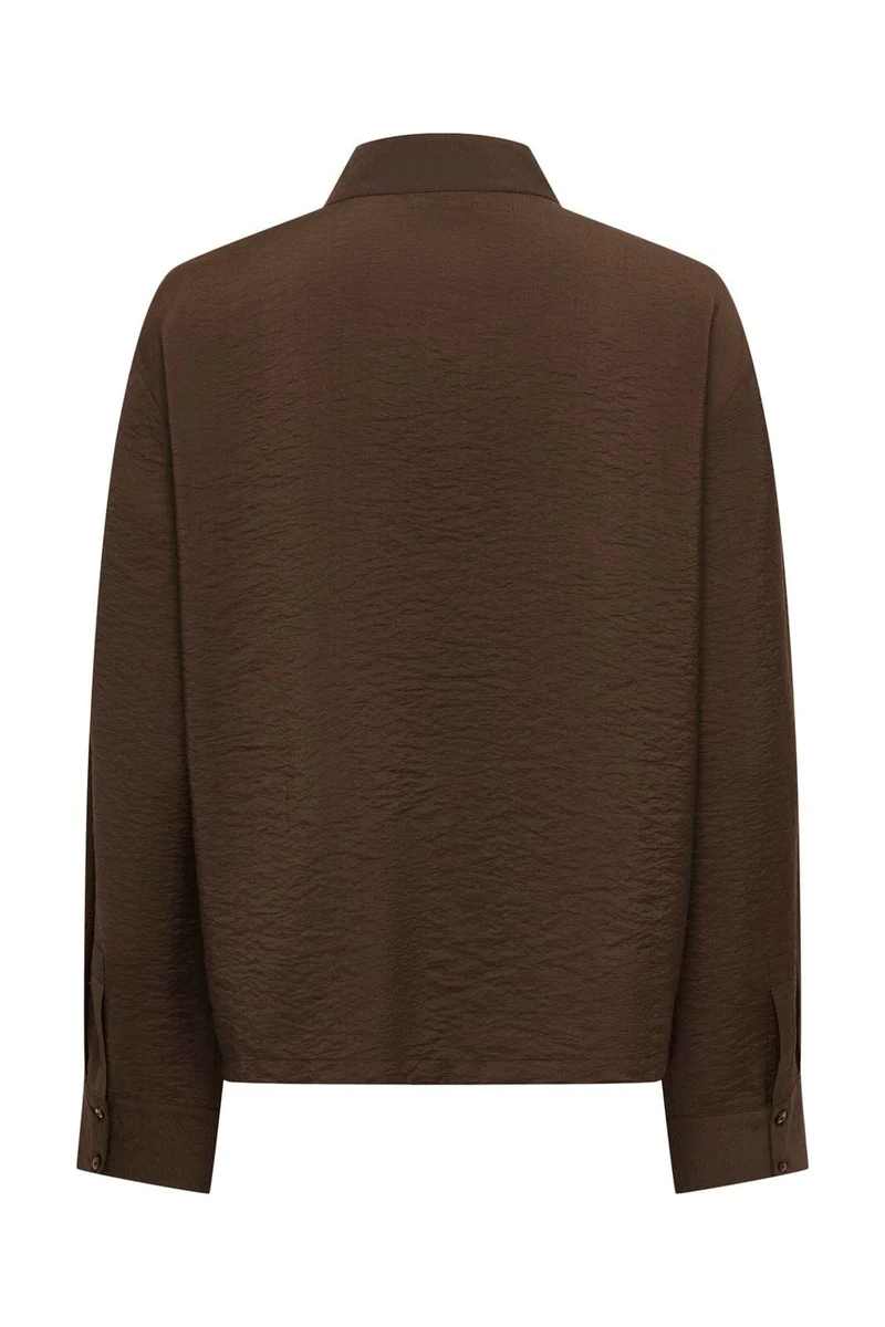 Jdy - Jdycilla L/S Napoleon Shirt - 5249379 Slate Black