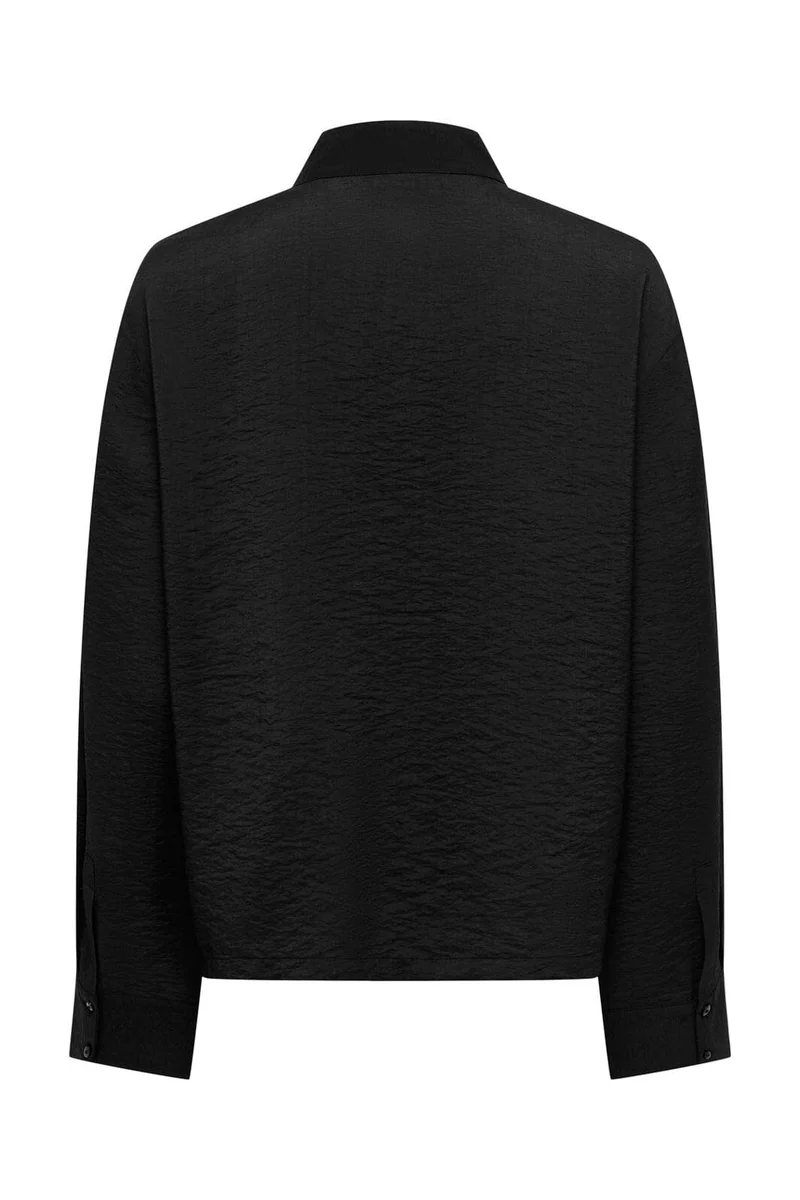 Jdy - Jdycilla L/S Napoleon Shirt - 5249376 Black