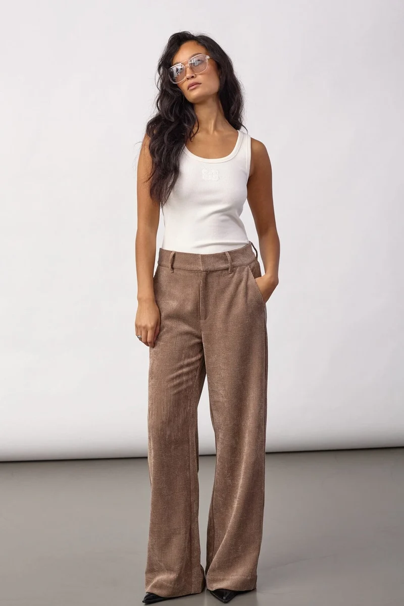 Co´Couture - Daisycc Cord Pant 500574 - 20009 - Walnut