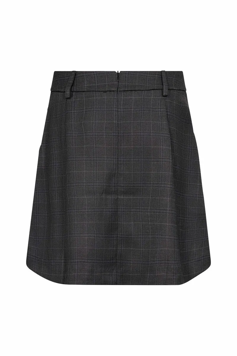 Co´Couture - Eloracc Pocket Pleat Mini Skirt 500436 - 65002 - Dark Grey