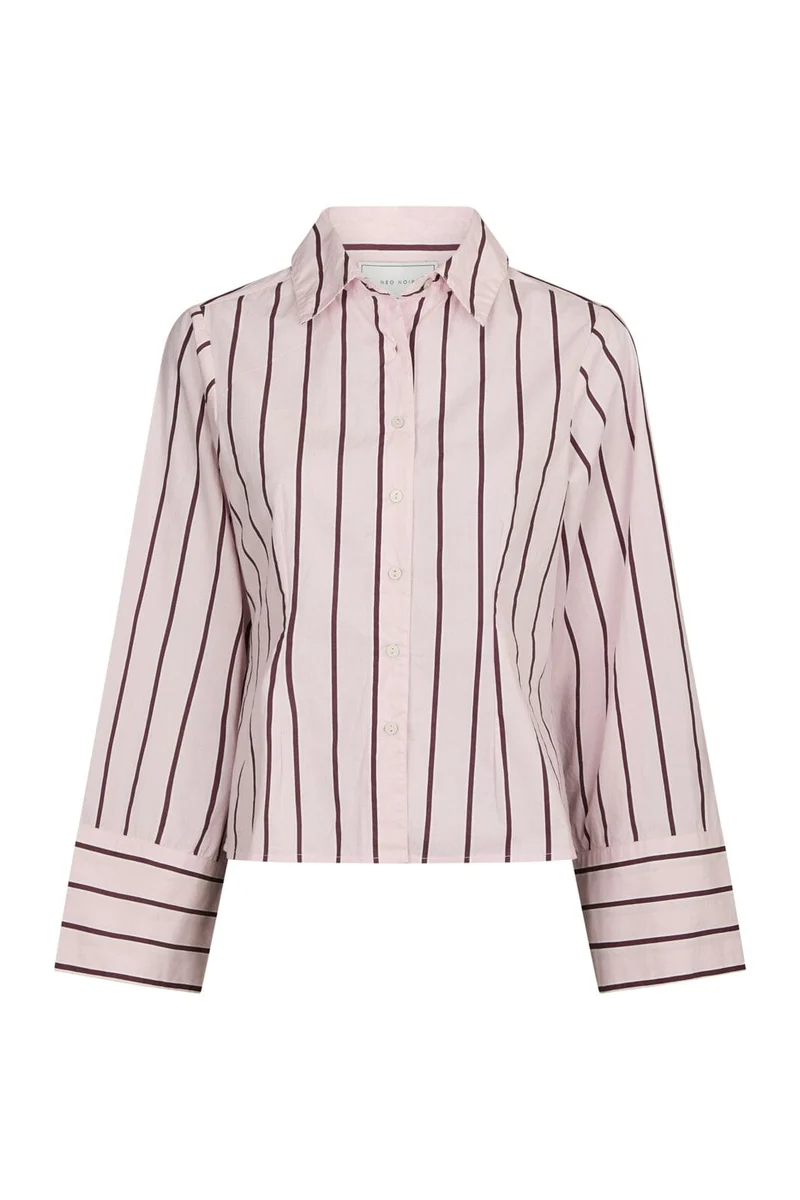 Neo Noir - Rosa Wide Stripe Shirt 169704 - 754 - Light Pink