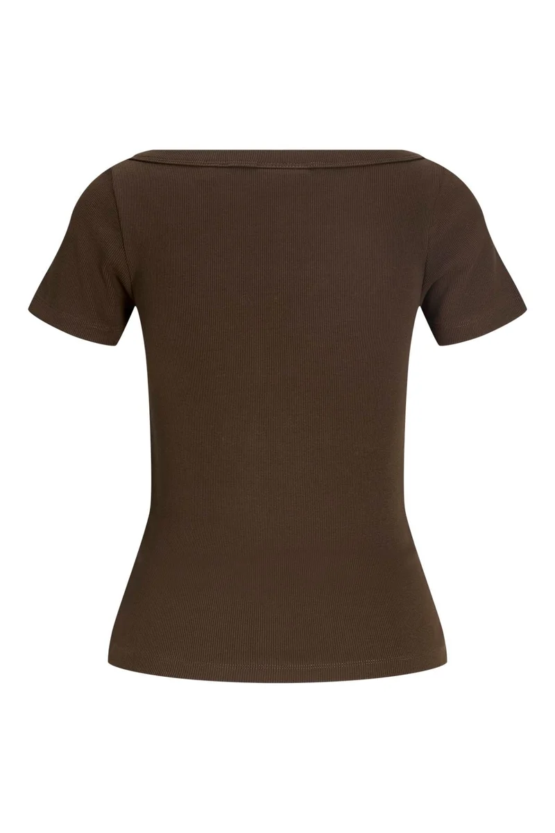 Jjxx - Jxfifi Str Ss Boatneck Tee - 5179401 Demitasse