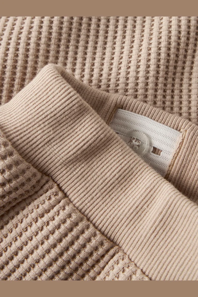 Name It - Nmmnael Nreg Waffle Pant - 5078316 Sesame