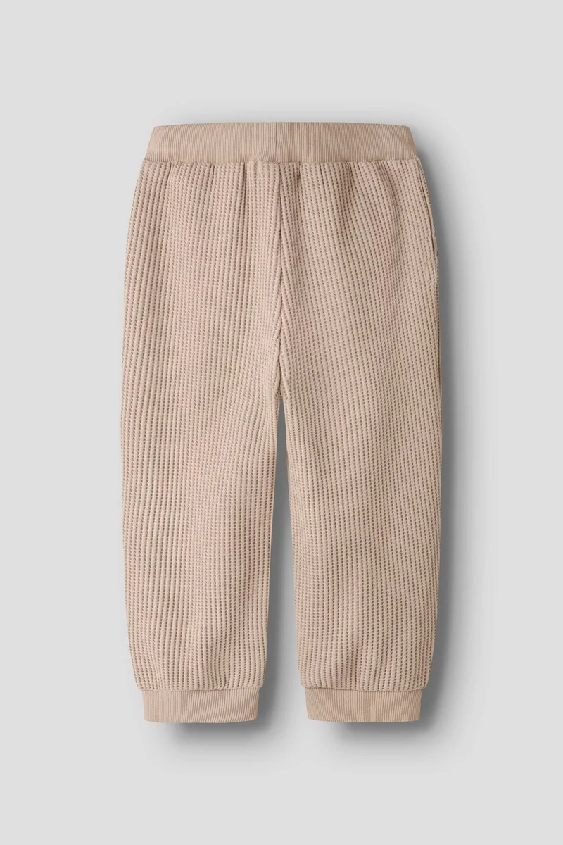 Name It - Nmmnael Nreg Waffle Pant - 5078316 Sesame