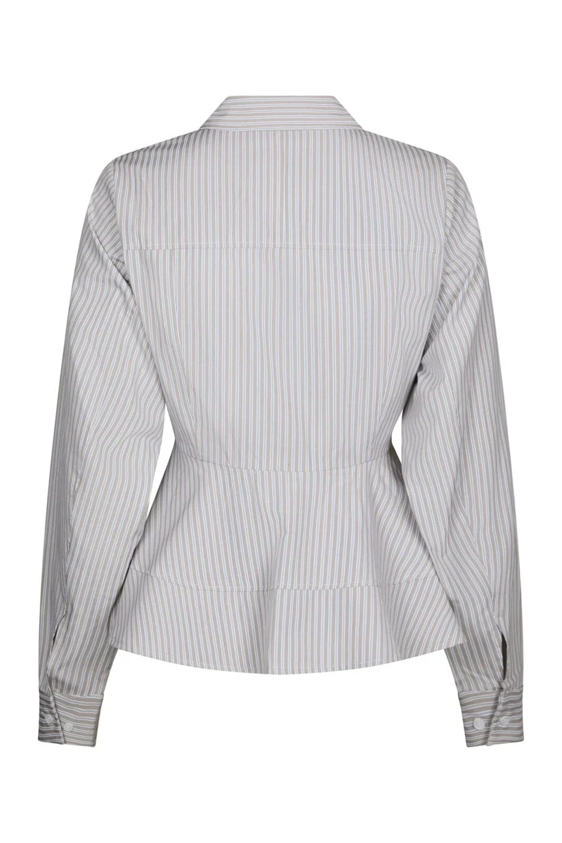 Neo Noir - Samira Stripe Shirt 169891 - 979 - Taupe Stripe