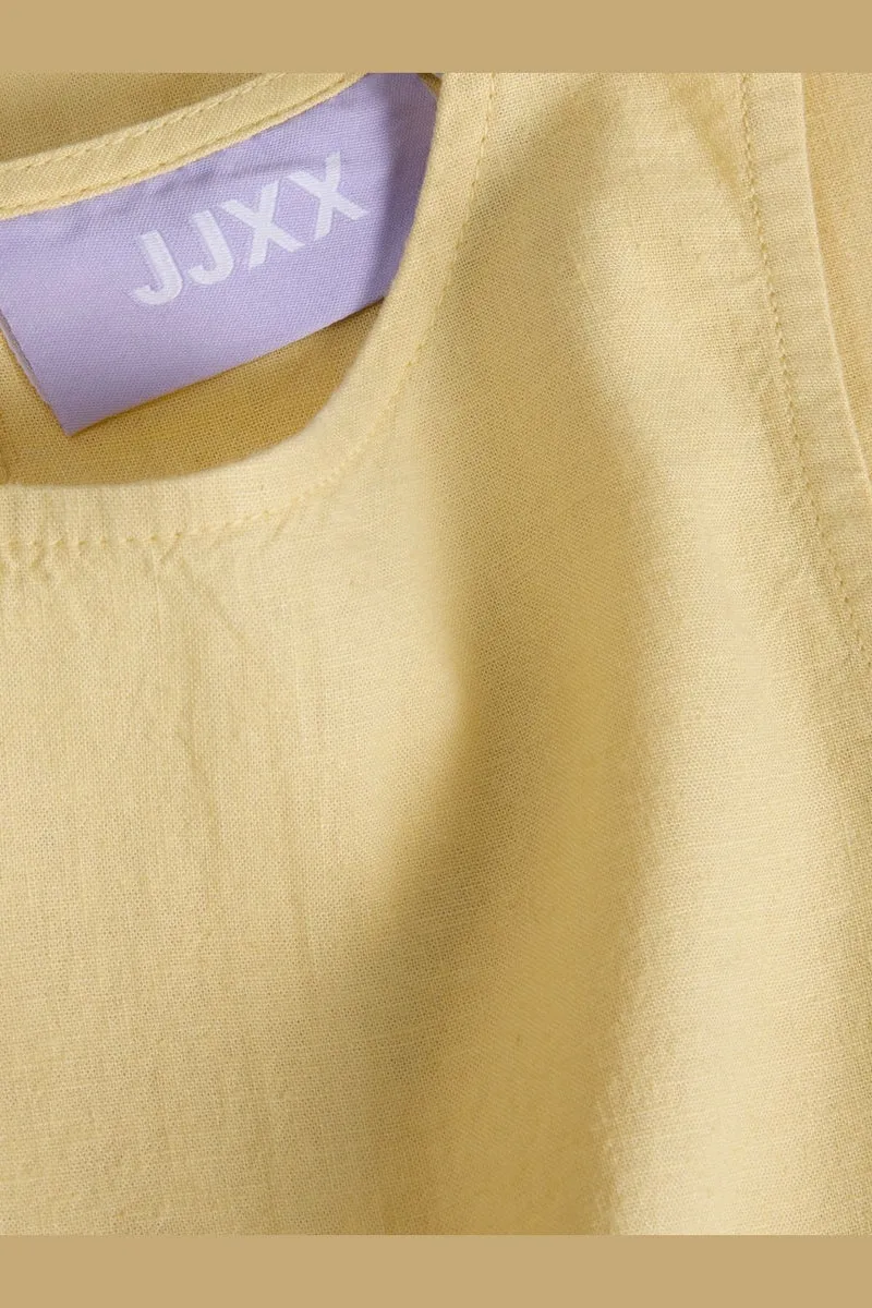 Jjxx - Jxalmira Linen Ble Short Sl Dress Re - 5015087 Sunlight