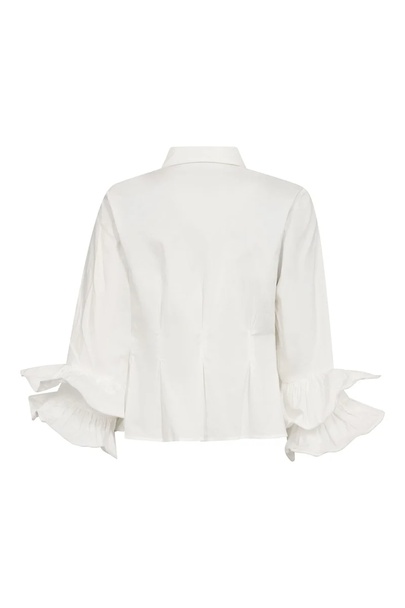 Co´Couture - Halencc Flare Pleat Shirt 500789 - 10001 - White