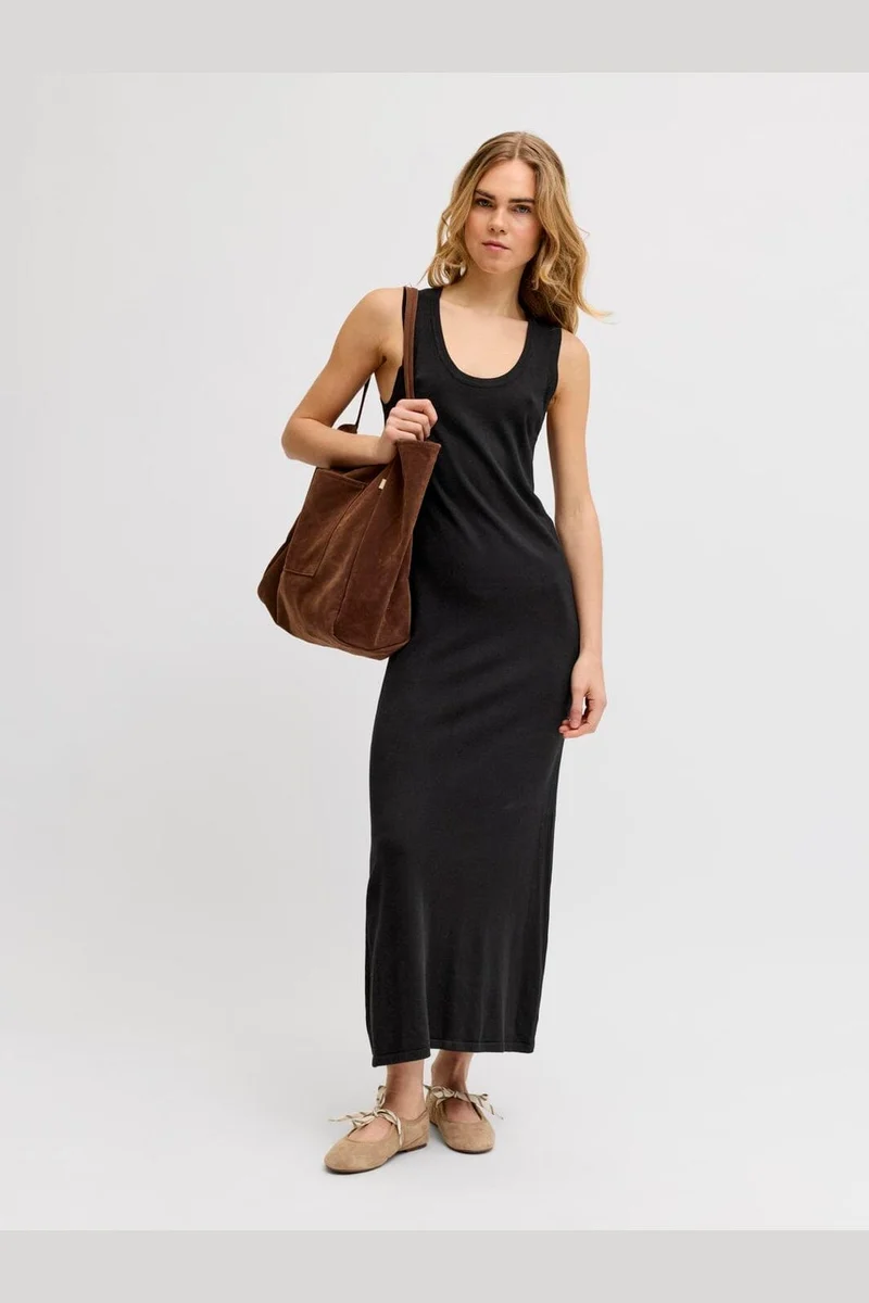 Jjxx - Jxmina Comfy Long Dress Knit Sn - 4916186 Black