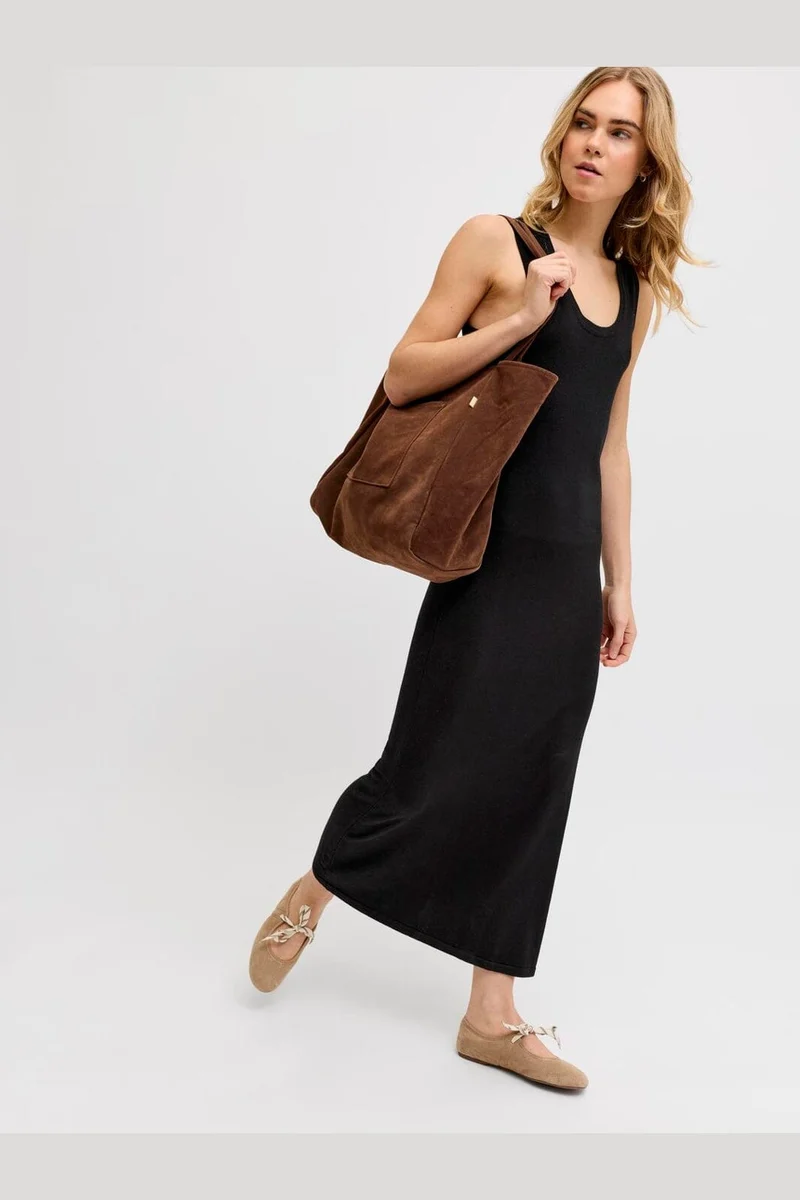 Jjxx - Jxmina Comfy Long Dress Knit Sn - 4916186 Black