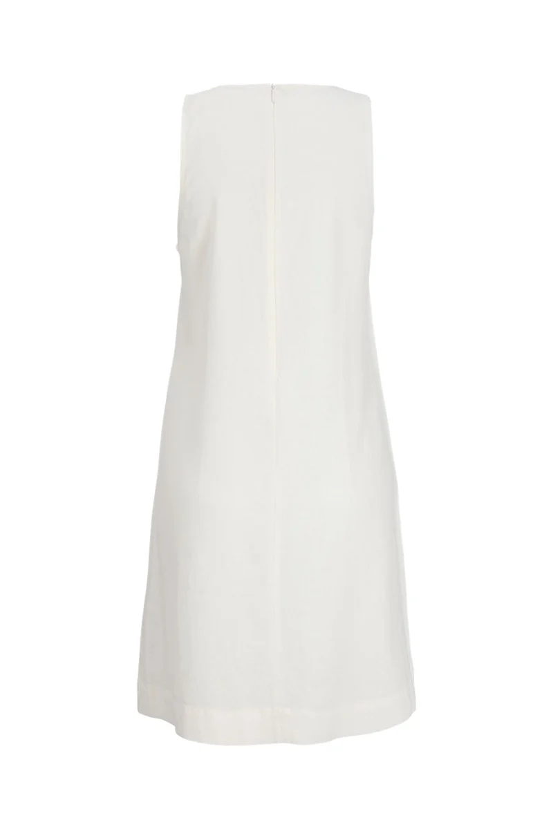 Jjxx - Jxalmira Linen Ble Short Sl Dress Ln - 4906572 Blanc De Blanc