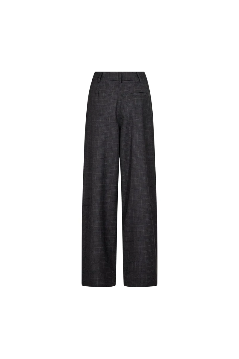 Co´Couture - Eloracc Check Barrel Pant 500307 - 65002 - Dark Grey