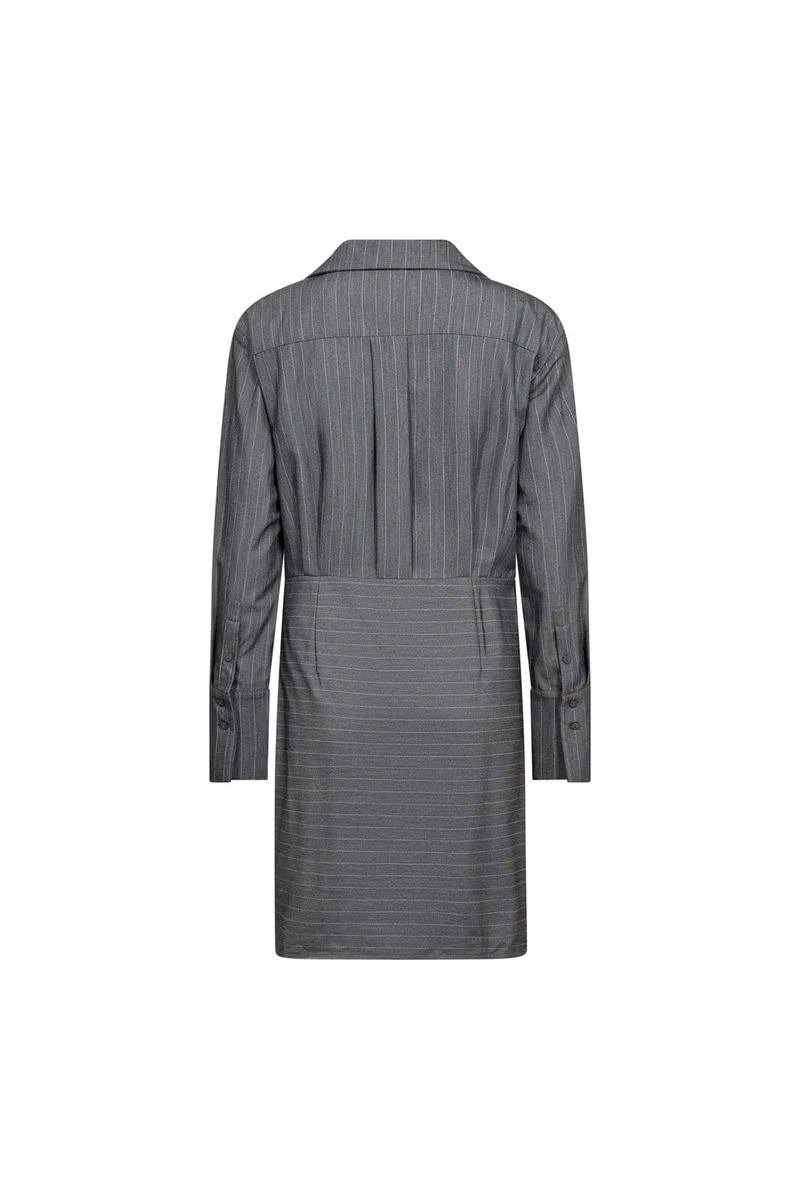 Co´Couture - Lyviacc Pin Wrap Dress 500300 - 65003 - Mid Grey