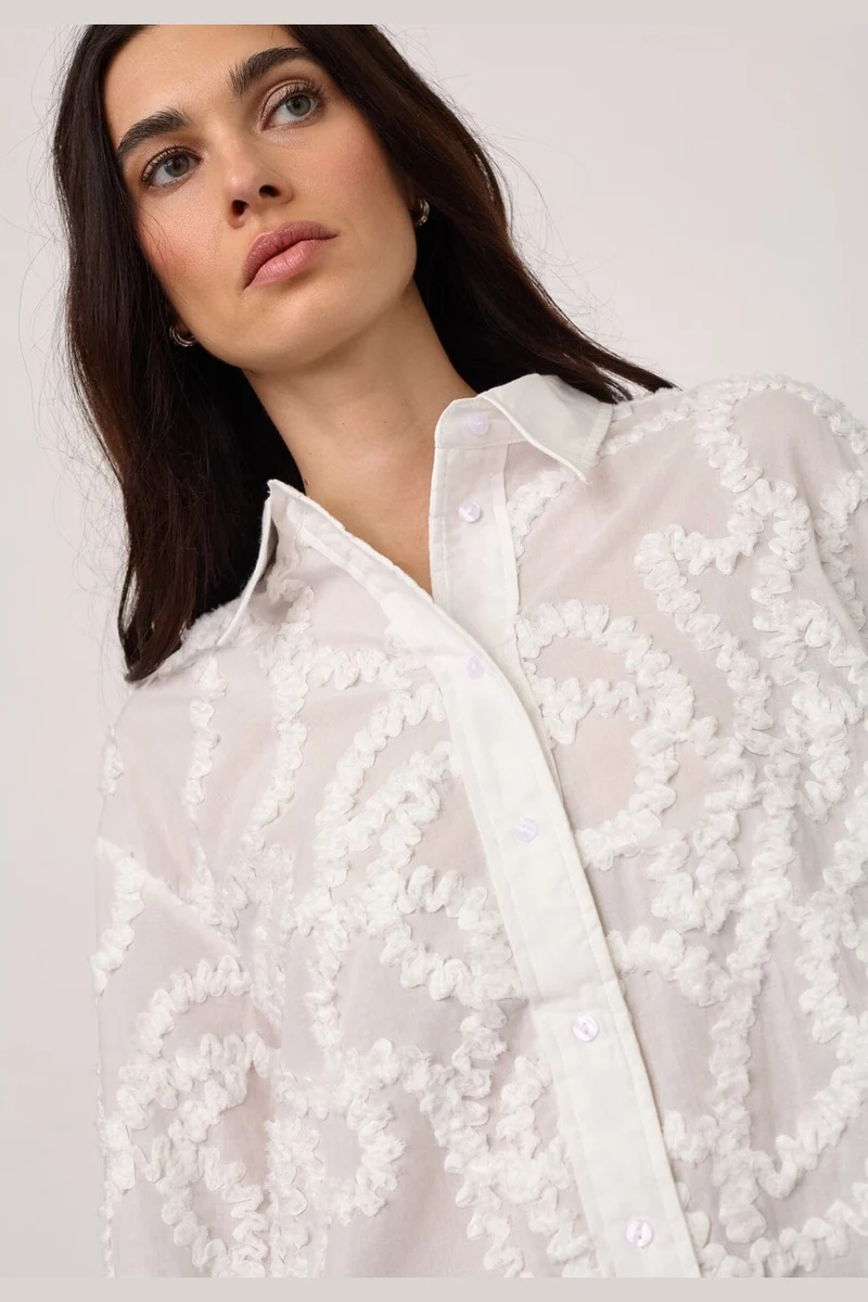 Co´Couture - Brynncc Structure Shirt 500296 - 10001 - White