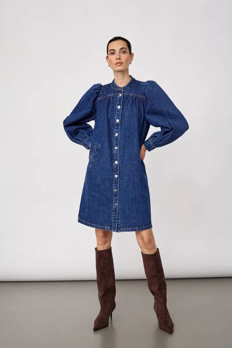Co´Couture - Denicecc Ls Denim Dress 500276 - 45003 - Used Denim
