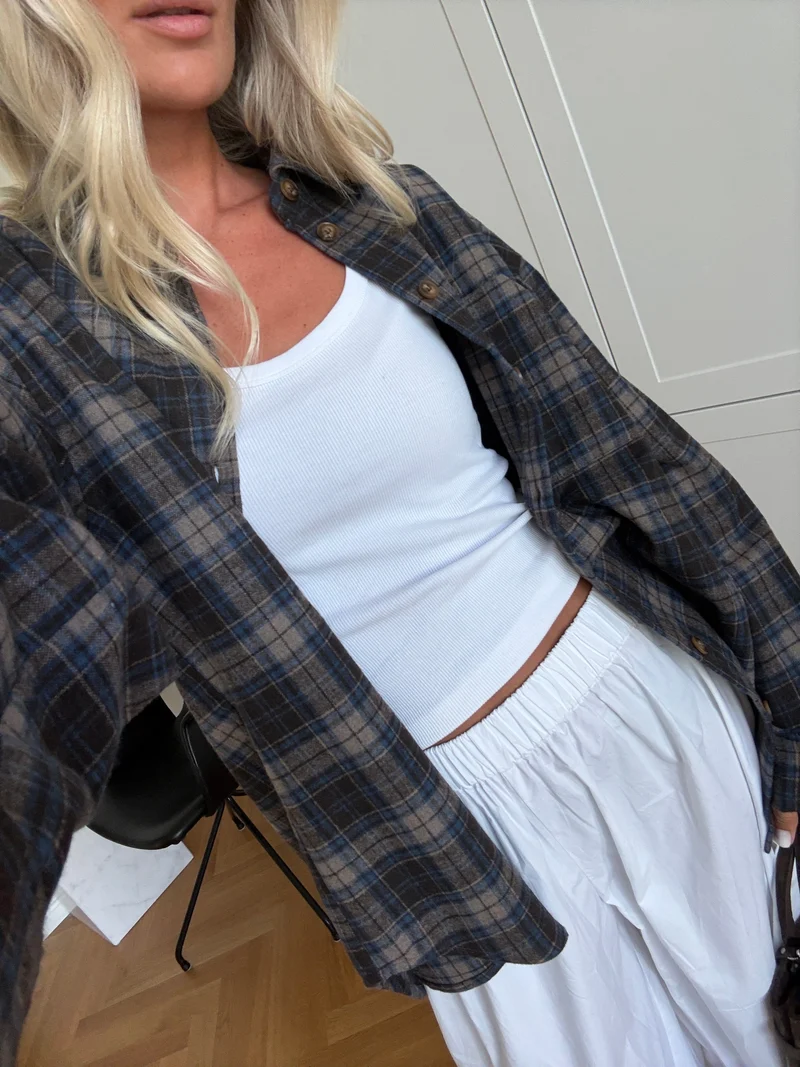Noella - N-Marlon Shirt 17130001 - 1545 - Brown Blue Check