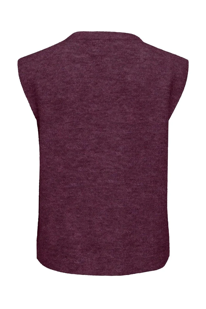 Only - Onlsimoni Vest Knt - 5111356 Mauve Wine Melange
