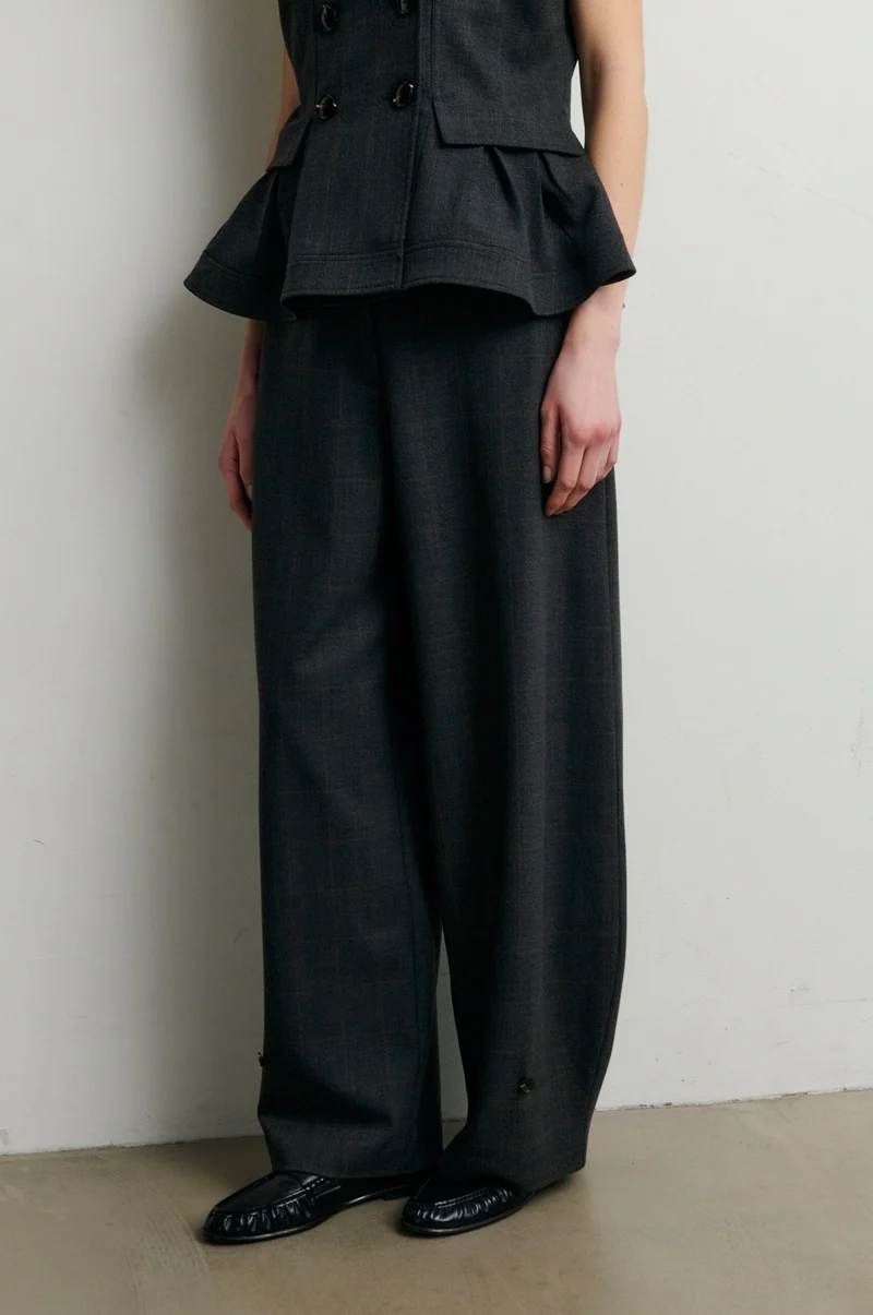 Second Female - Anjou Trousers 60963 - 7003 Dark grey melange