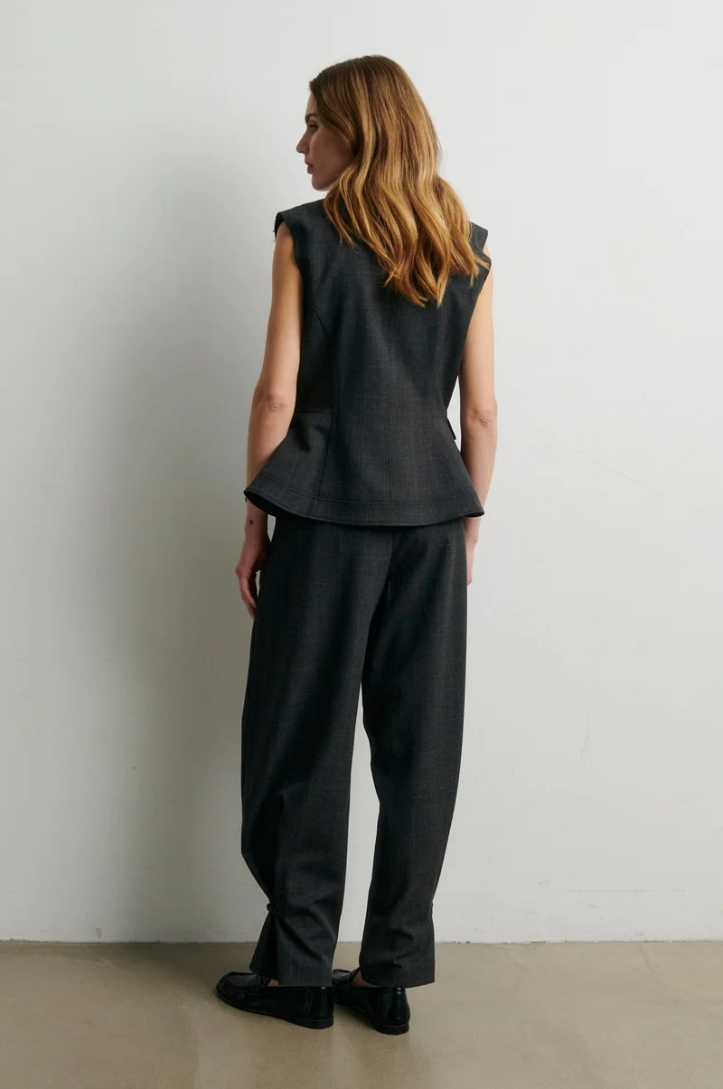 Second Female - Anjou Trousers 60963 - 7003 Dark grey melange