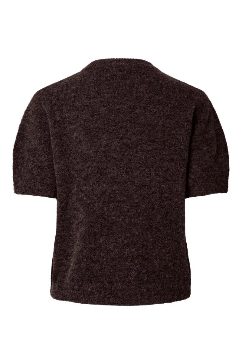 Yas - Yasjohi Ss Wool Blend Pullover - 5118885 Coffee Bean