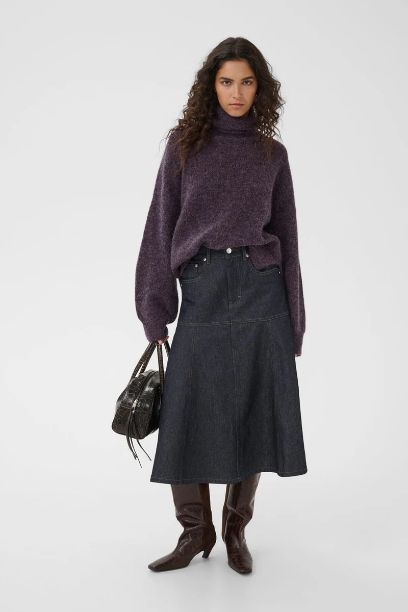 Gestuz - Gzalpha Rollneck 10911518 - 110048 - Juniper Mélange