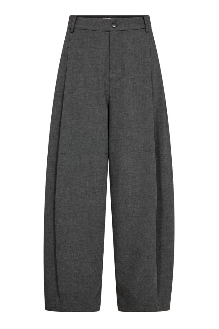 Co´Couture - Priscillacc Pleat Barrel Pant 500824 - 65003 - Mid Grey