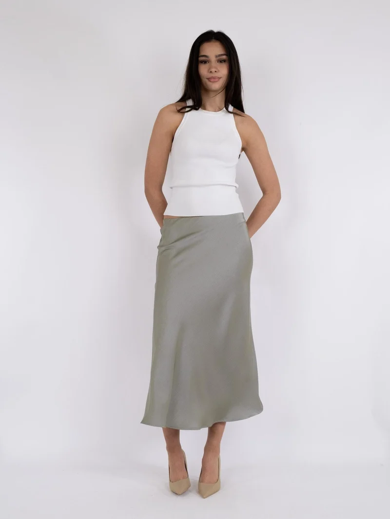 Neo Noir - Bovary Skirt - Smoke Green