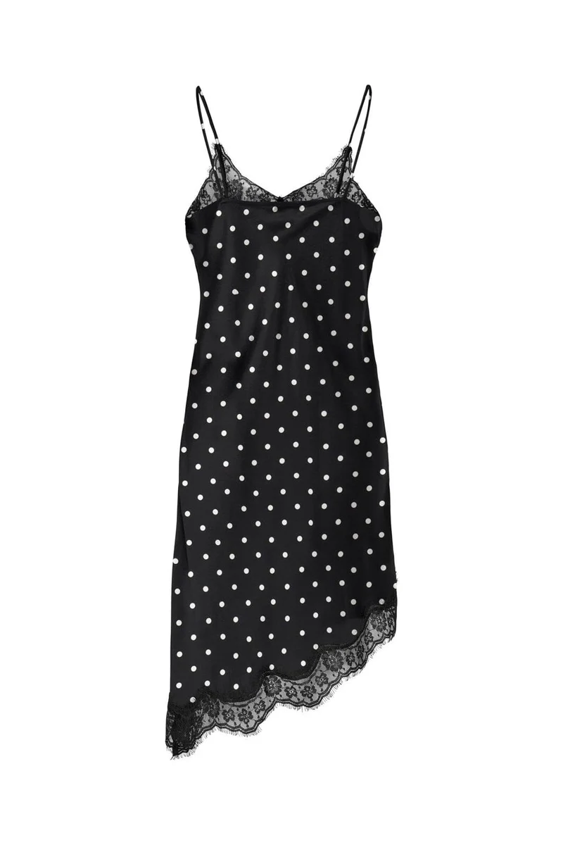 JDY - Jdycally S/L Singlet Dress - 5093523 Black Cloud Dancer Dot