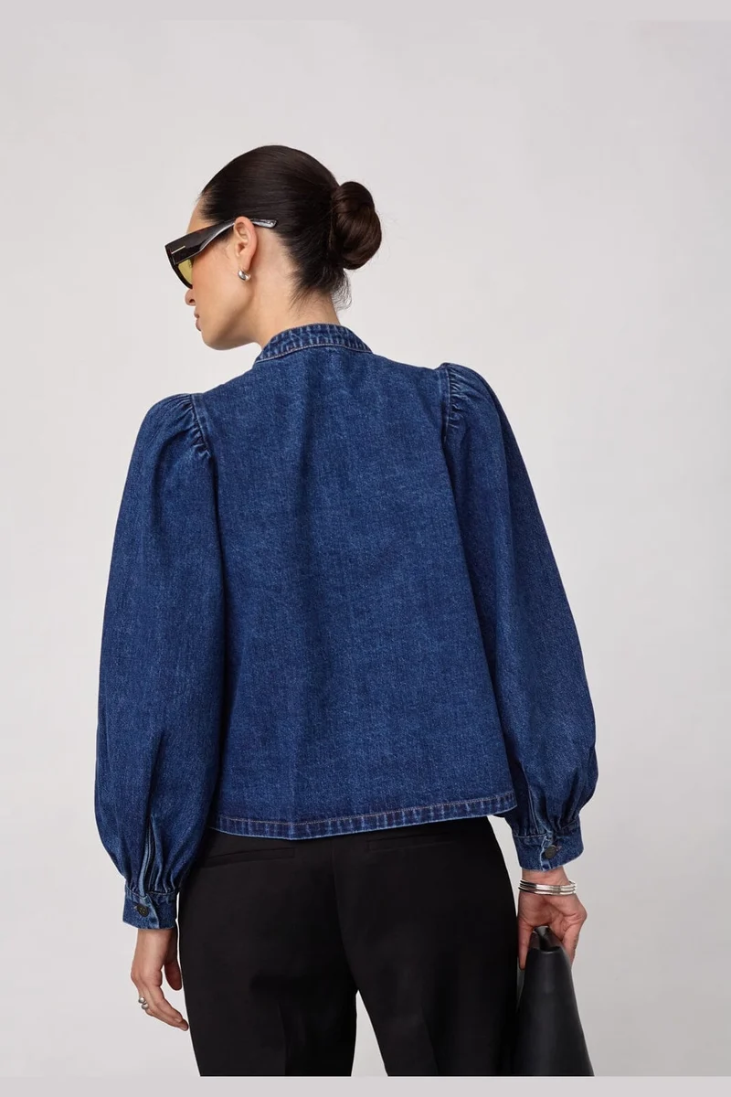 Co´Couture - Denicecc Ls Denim Shirt 500275 - 45003 - Used Denim