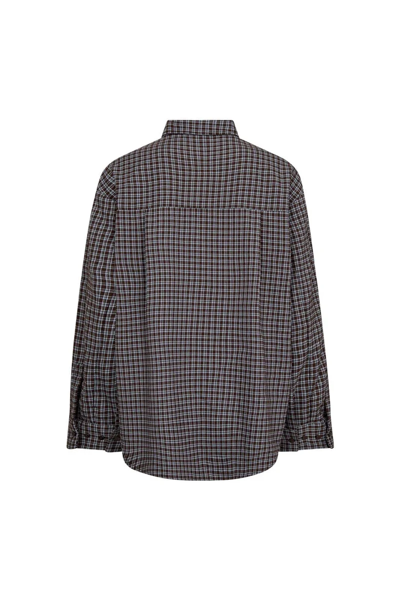 Co´Couture - Odemcc Check Cuff Shirt 500262 - 20003 - Dark Brown