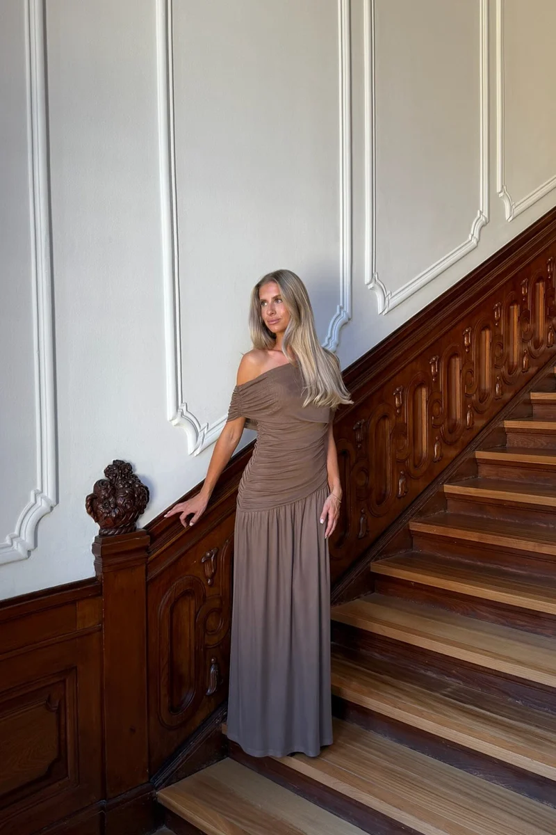 BYIC - Juneic Mesh Dress A25379 - Dark Brown