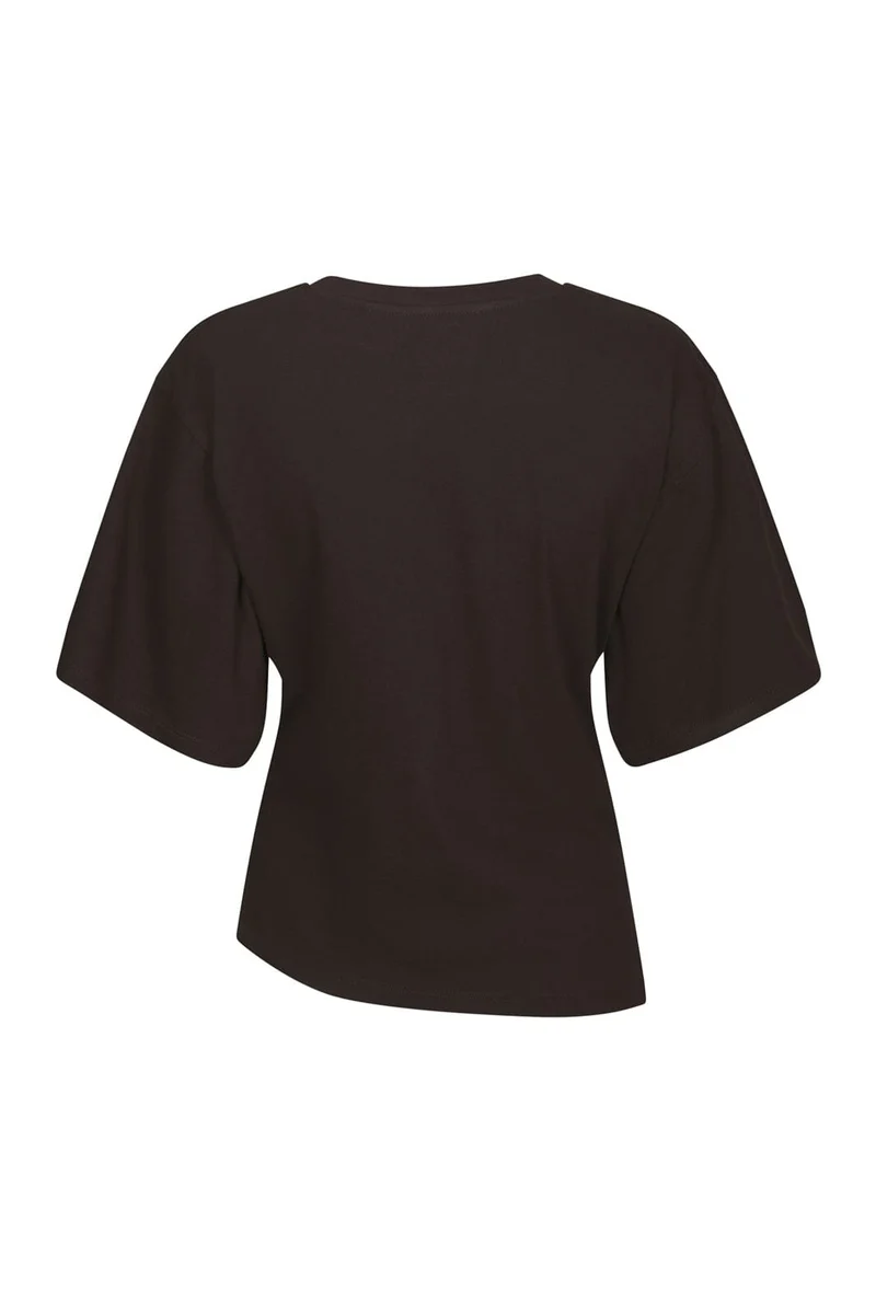 Neo Noir - Alira Boxy Tee 169728 - 676 - Dark Brown