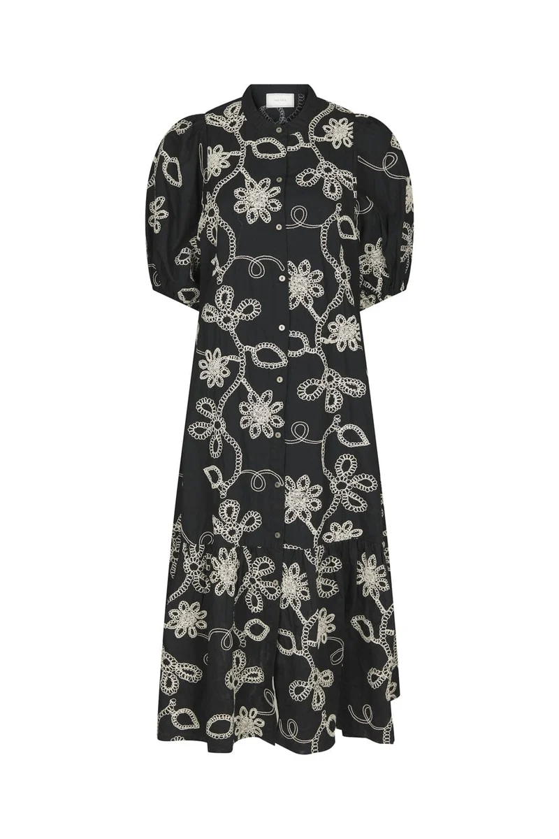 Neo Noir - Veronica Dori Emb Dress 168481 - 100 - Black